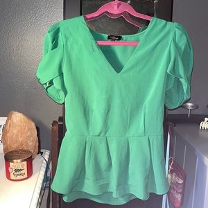 Milk and honey green blouse